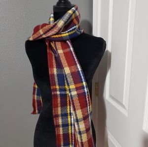 100% Acrylic Plaid Scarf/Wrap